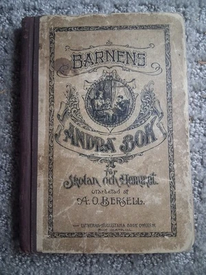 Barnens Andra Bok  (1890) Antique Swedish Childrens' Book Illustrated - Image 1 of 4