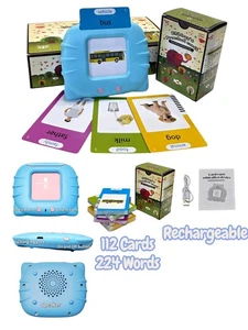 Talking Flash Cards for toddlers with sound, 112cards/224words, Educational toy - Picture 1 of 13