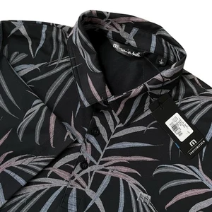 Travis Mathew Buzz Words Golf Polo Shirt Floral Size Large $99.95 - Picture 1 of 9