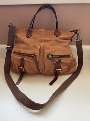 Sundance Brown Leather Purse Handbag Crossbody Bag Made In Italy - Image 1 of 4