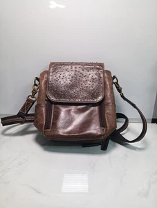 Cartera Bandolera Gun Tote’n Mamas Ocultar y Llevar Cuero Búfalo Marrón - Imagen 1 de 5