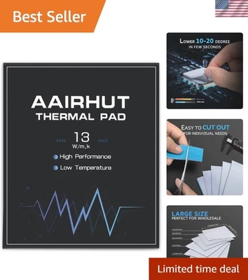 High-Performance 13W/mK Thermal Pad - Custom Size, Dual Adhesive for Easy Use - Image 1 of 4