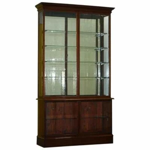 RARE VICTORIAN HABERDASHERY APOTHECARY SHOPS CABINET FULLY GLAZED DOOR BOOKCASE - Picture 1 of 12