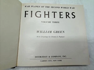 War Planes Fighters 3 William Green 1961 HB 5x5 Book WW2 Aircraft Doubleday - Picture 1 of 16