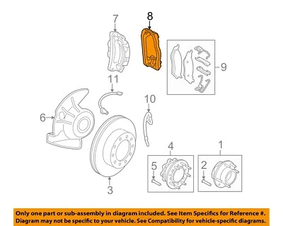 FORD OEM 11-18 F-350 Super Duty Brake-Front-Adapter HC3Z2B292B Foto 1 de 2