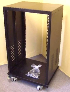18 HE 19" Stahlrack Server Schrank, Rollen Tischrack Netzwerk Rack Serverschrank - Bild 1 von 7