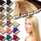  7A 100% Virgin Remy Human Hair Extensions Tape in Grade Weft 20/40pcs Skin 