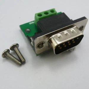 Adattatore RS232 DB9 maschio a 3 pin RXD TXD GND UART porta seriale a terminale cavo - Foto 1 di 3