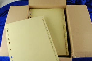 2 pz Registro Cartelle Registro A4 1-12 12pz Blanko Manila Cartone Registro Cartelle - Foto 1 di 4