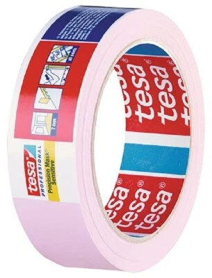 Tesa 4333-PRECISION PAINTER'S TAPE 50mmx50m Paper,0.08mm Thick PINK*German Brand - image 1 of 4