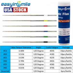 6/10Pcs Dental Endo Ultrasonic File Endo U-FILE Limpieza del conducto radicular EASYINSMILE - Imagen 1 de 12