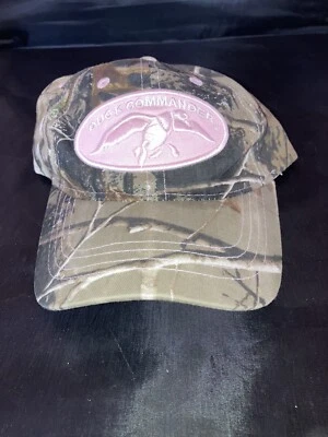 Realtree Camo Pink Duck Commander Hat Baseball Cap Adjustable Back - Image 1 of 4