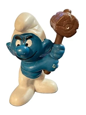 Los Pitufos 20039 Mazo Pitufo Madera Mazo Mazo Mazo De Colección Figura PVC Schleich Estatuilla  Foto 1 de 4