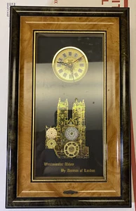 UNIQUE MERCEDES WEST GERMANY BATTERY POWERED CLOCK W/ WESTMINISTER ABBEY DECOR - Picture 1 of 9