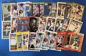 Julio Franco Baseball Cards 40+ 1988 - 1992 Topps Fleer Score Donruss Upper Deck