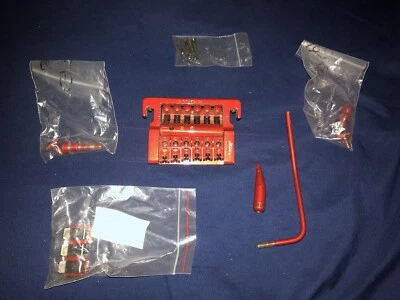 Puente trémolo rojo Kahler vintage Foto 1 de 4