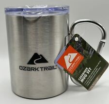 Ozark Trail 17oz Stainless Steel Mug With Lid and Carabiner Handle Deer Design