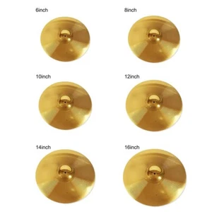 Crafted from Premium Brass Drum Cymbals Percussion Set (6 8 10 12 14 16 Inch) - Picture 1 of 36