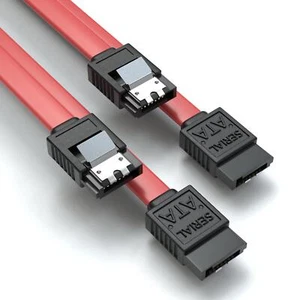 2er Set | 0,5m SATA 3 Kabel Rot von JAMEGA | S-ATA 6 Gb/s High Speed SSD HDD - Bild 1 von 5