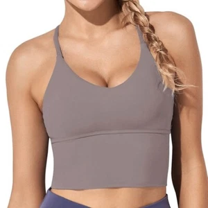 Woman Sports Bra Small Lunar Rock Longline Fitness Crop Top Camisole - Picture 1 of 4