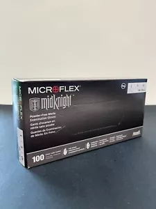 Ansell Microflex Midknight MK-296-S Powder Free Nitrile Examination Gloves Size - Picture 1 of 3