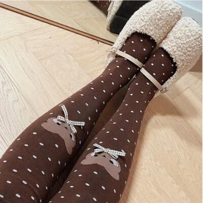 Mujeres Kawaii Niñas Lazo Lolita Algodón Sobre la Rodilla Calcetines Medias Japonés Otoño   Foto 1 de 4
