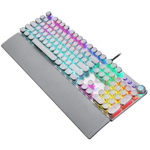 AULA F2088 104 Keys Wired Gaming Mechanical Punk Round Keyboard Mixed G0G4 - Picture 1 of 11