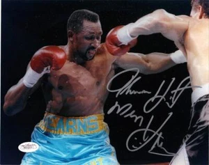 Thomas ""Hitman"" HEARNS signiert 8x10 Foto 3 ZEUGEN JSA - Bild 1 von 1