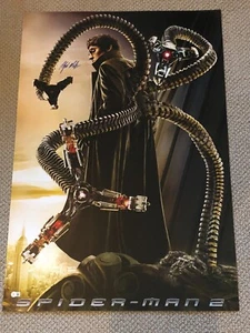 ALFRED MOLINA Signed SPIDERMAN 2 POSTER w/ Beckett (BAS) COA - Picture 1 of 3