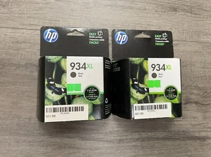 Genuine HP 934XL Black Ink Cartridges 2 Pack EXPIRED 06/2016 - Picture 1 of 2