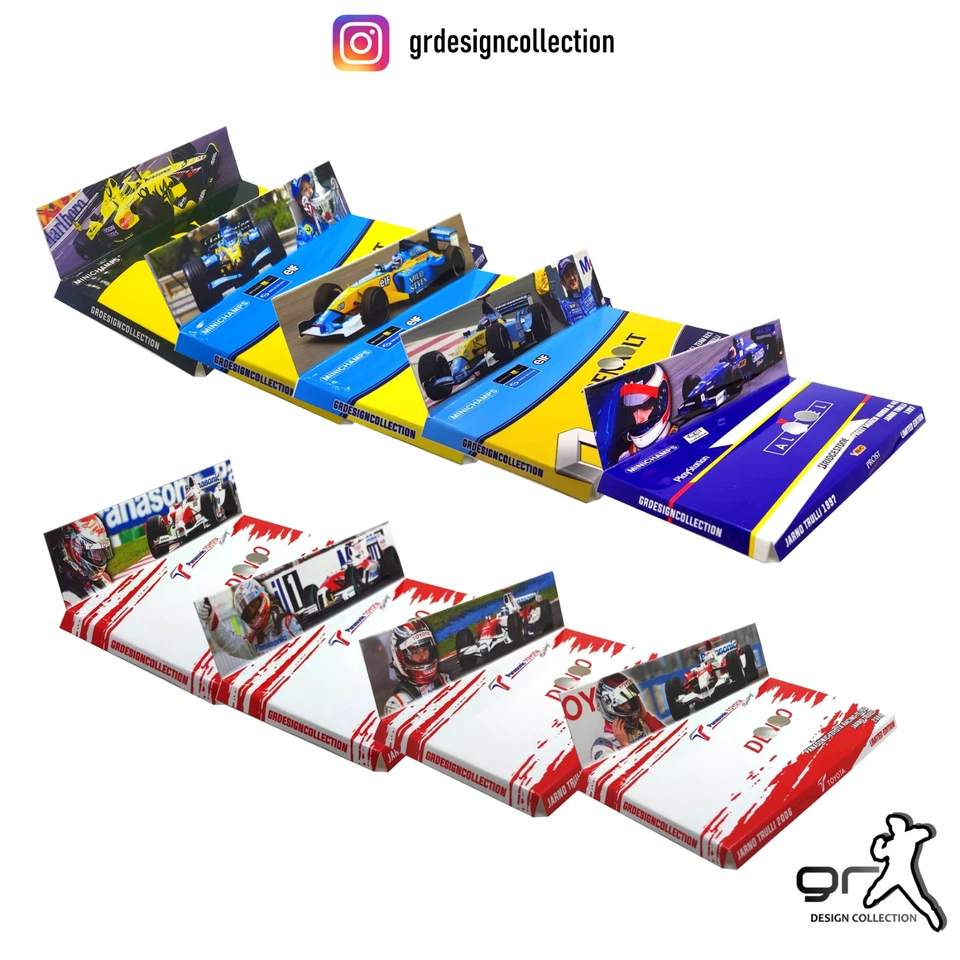 [F1 Minichamps] JARNO TRULLI COLLECTION Pack CUSTOM INLAY / 1:43 - Immagine 1 di 1
