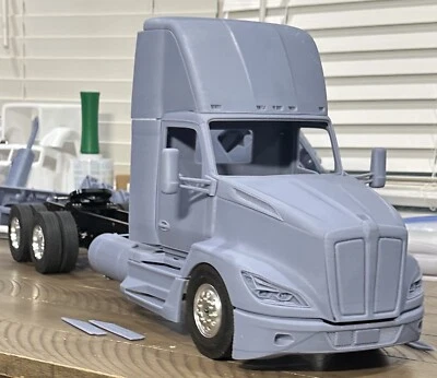rc tamiya 1/14 truck body parts Kenworth 1:14 T800 W900 T-680 Lesu Lowboy Wedico - Image 1 of 4