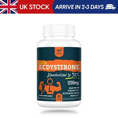 Solavica Beta Ecdysterone Supplement 1200mg -98% Maximum Purity Pack Of 1