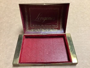 VINTAGE LONGINES METAL WATCH BOX CASE - Picture 1 of 8