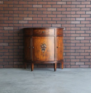 Console Cabinet ~ Entry Hall Cabinet ~ Demilune Console Cabinet by Ethan Allen - Picture 1 of 3