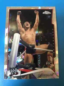 2014 Topps Chrome WWE Atomic Refractor Bo Dallas #4 Rookie Card Cracked Ice RC - Picture 1 of 2