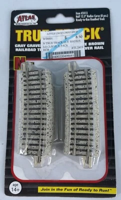 NEW Atlas N Scale 2024 True Track 1/2 12.5" Radius Curve 8 Pcs 2413 - Image 1 of 4
