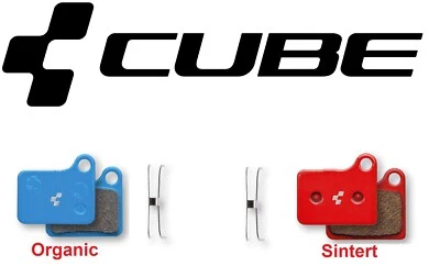 Shimano Nexave/BR-M555 Sintert / Organic  Disc-Beläge Bremsbeläge Cube Rot Blau  - Bild 1 von 3