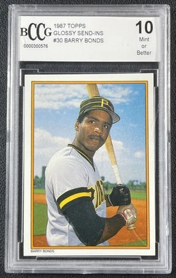 BARRY BONDS BCCG 10 1987 TOPPS #30 ROOKIE ALL STAR SET BRILLANTE ENVIAR INS RC Foto 1 de 2