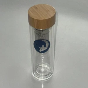 DreamWorks Employee Gift Glass Infuser Bottle with Bamboo Top NEW - Picture 1 of 4