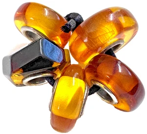 (5er Set) Trollbeads Bernsteinperlen Set im Ruhestand - Bild 1 von 13