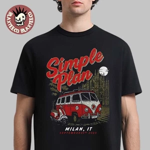 Simple Plan Milan Italy 2025 Venue Tee At Unipol Forum On September 2925 - Bild 1 von 3