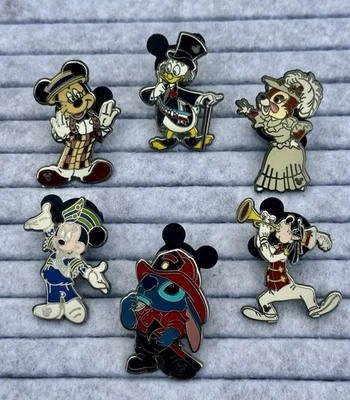 Juego de 6 prendedores Disney WDW 2010 Scoop and Friends Mickeys ocultos con Goofy Completer Foto 1 de 4