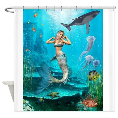 Cortina de ducha CafePress Best Seller Merrow Mermaid (986156380) Foto 1 de 3