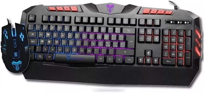 Techmade Tastiera + Mouse Gaming Led Retroilluminata Keyboard Usb Pc Computer - Immagine 1 di 3