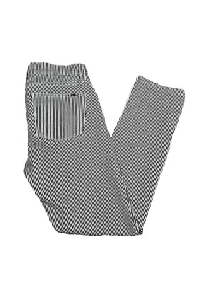 LRL Lauren Jeans Co 2P Black and White Striped Pants Inseam of 26 - Image 1 of 4