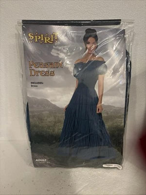 Costume Vestito Contadino Adulto Tg S Elastico Elasticizzato Blu Spirito Halloween Nuovo RARO - Immagine 1 di 4