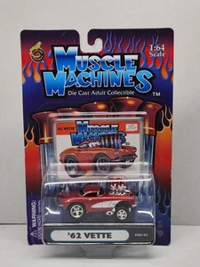 Muscle Machines GS02-03 1:64 '62 Chevy Corvette Blown ~ NEW IN DAMAGED PACKAGE  - Picture 1 of 7