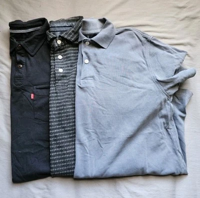 Lot of 3 Men's Polo Shirts | Merona & Levi's | Size S | Short Sleeves  - Image 1 of 4