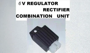 1EA KEEP YOUR ENGINE 6 VOLT WHEN DOING UPGRADE SWAP 6V REGULATOR RECTIFIER S1249 - Foto 1 di 2